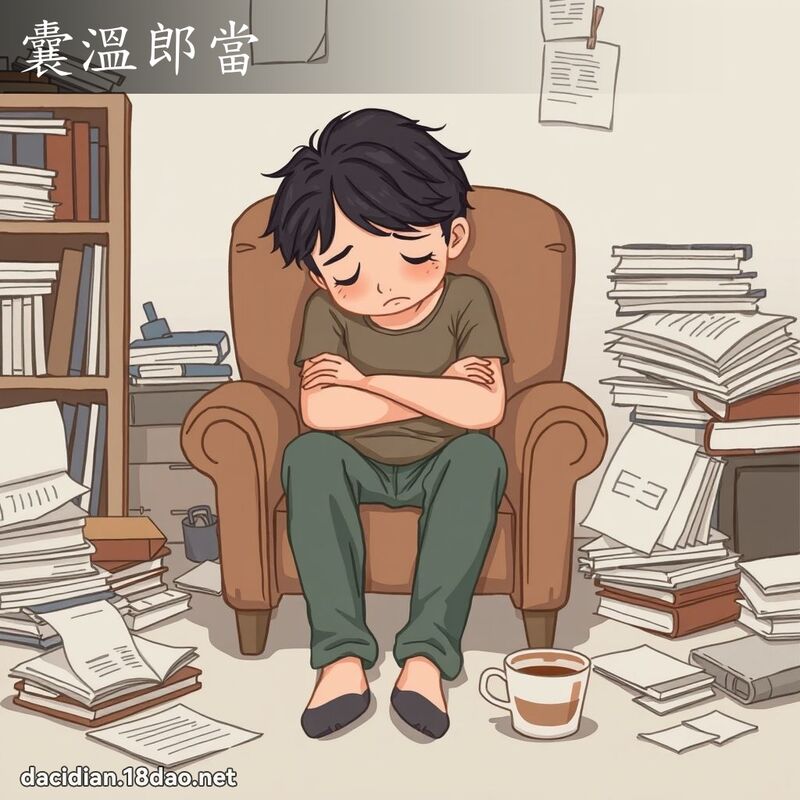 囊溫郎當 - 國語大辭典配圖