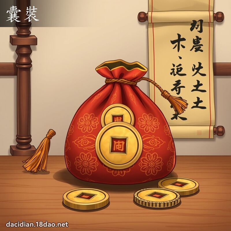 囊裝 - 國語大辭典配圖