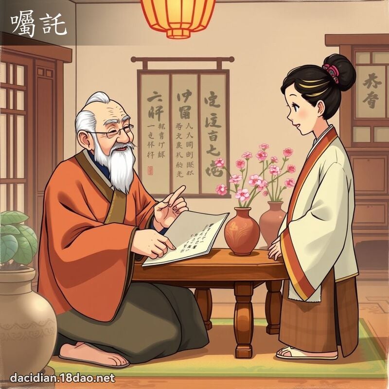 囑託 - 國語大辭典配圖