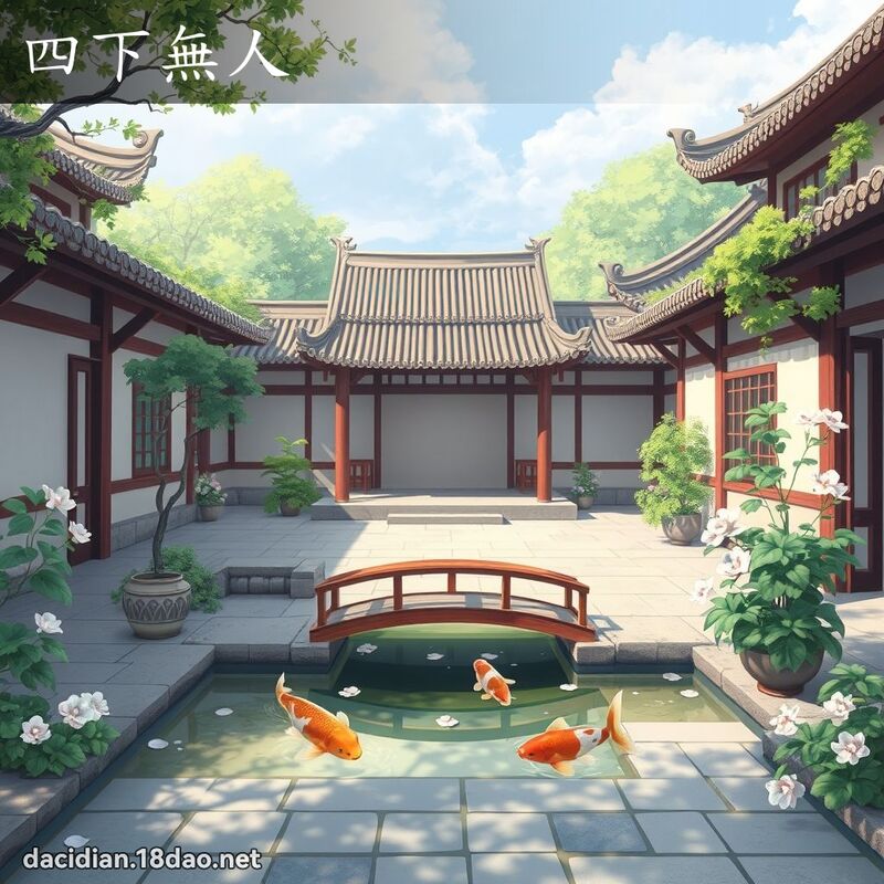 四下無人 - 國語大辭典配圖
