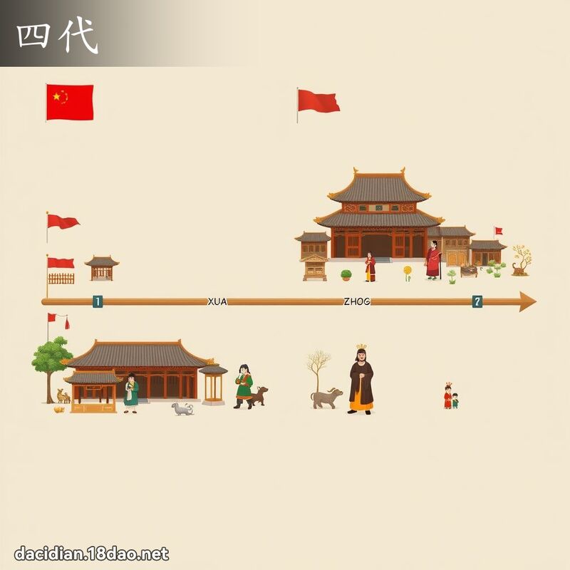四代 - 國語大辭典配圖