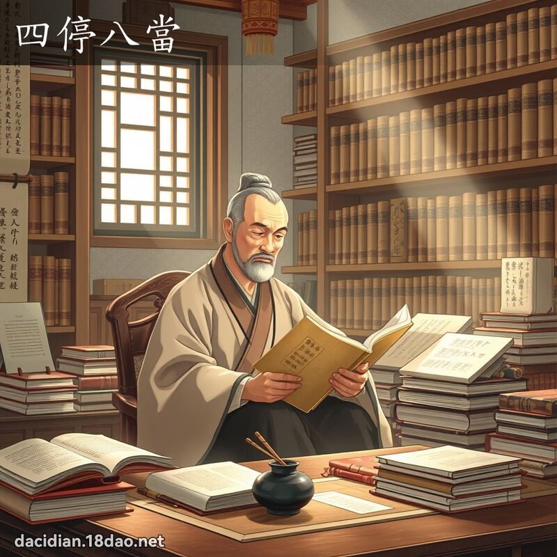 四停八当 - 国语大辞典配图