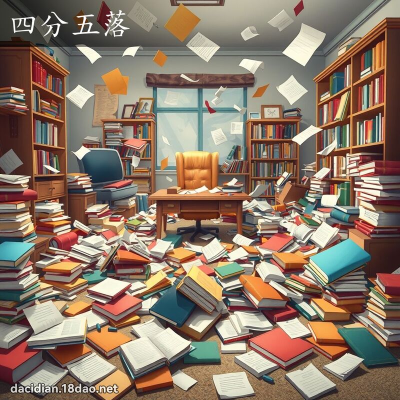 四分五落 - 国语大辞典配图