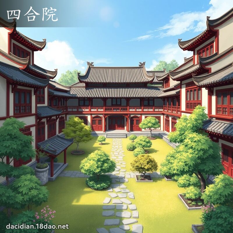 四合院 - 國語大辭典配圖