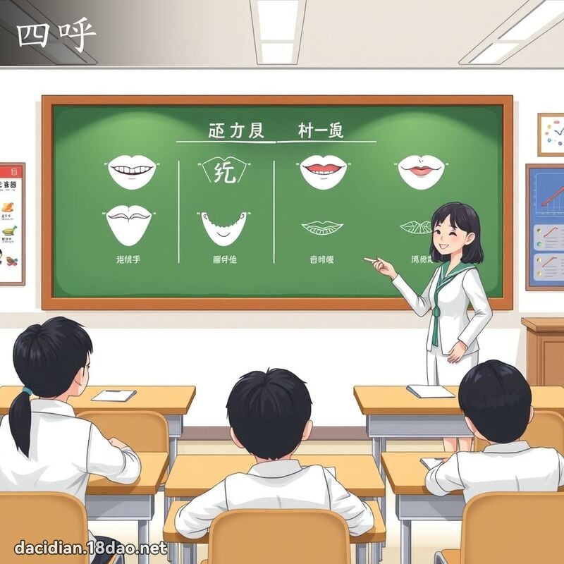 四呼 - 國語大辭典配圖