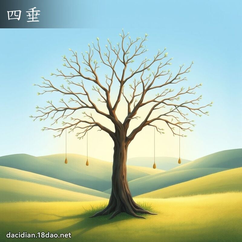 四垂 - 國語大辭典配圖