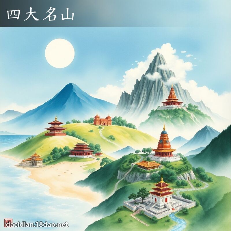 四大名山 - 国语大辞典配图
