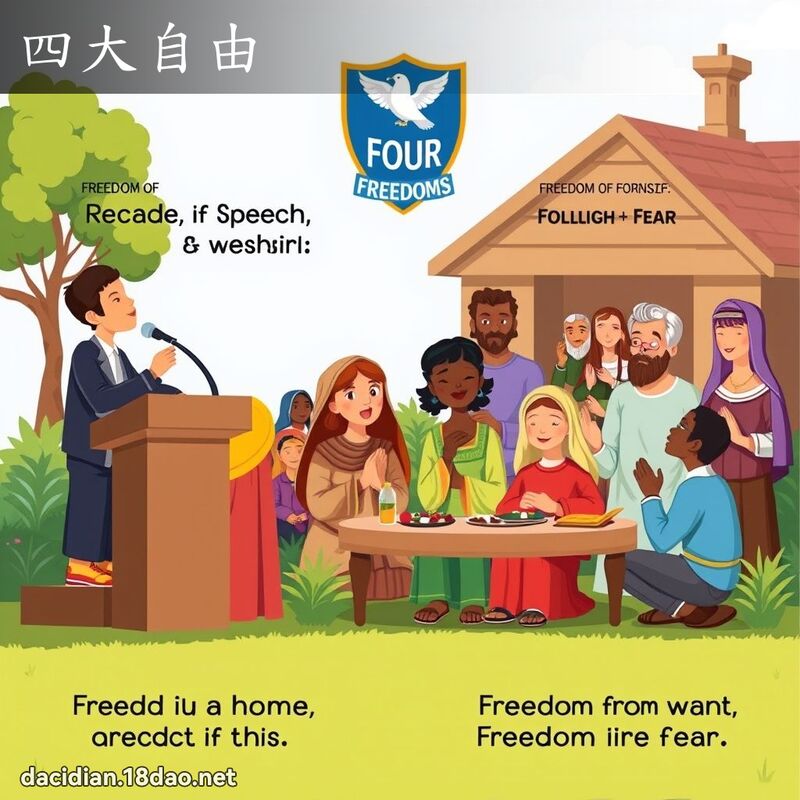 四大自由 - 国语大辞典配图