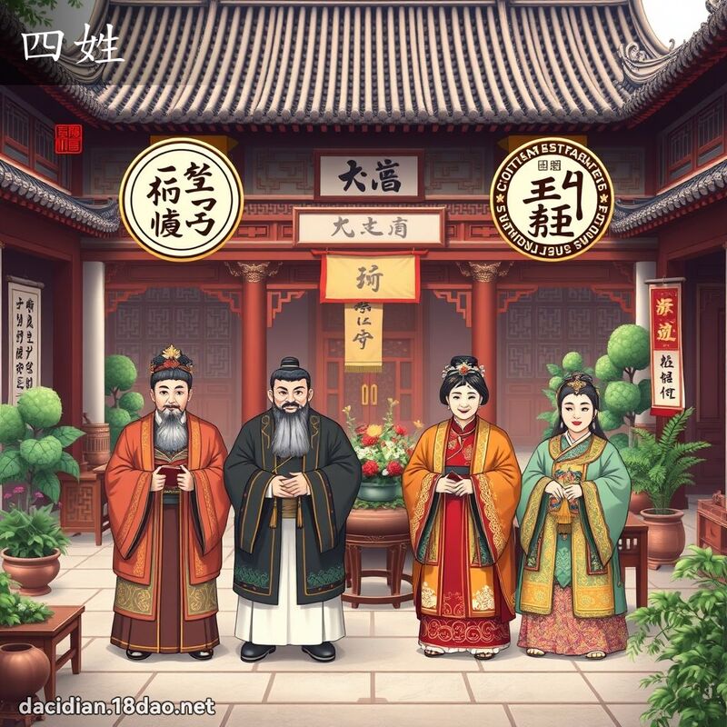 四姓 - 国语大辞典配图