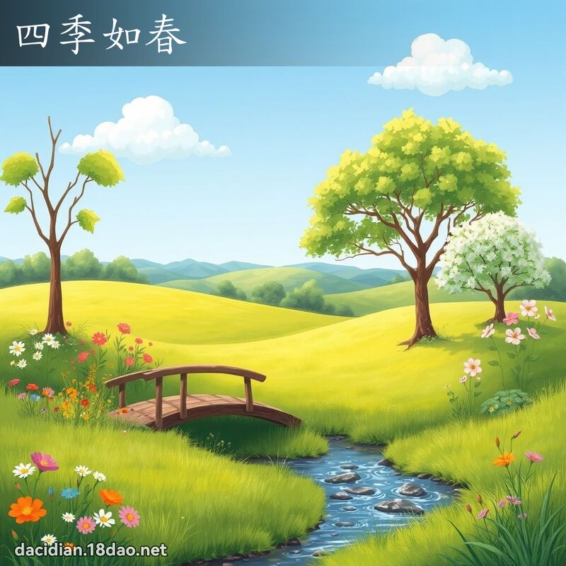 四季如春 - 国语大辞典配图