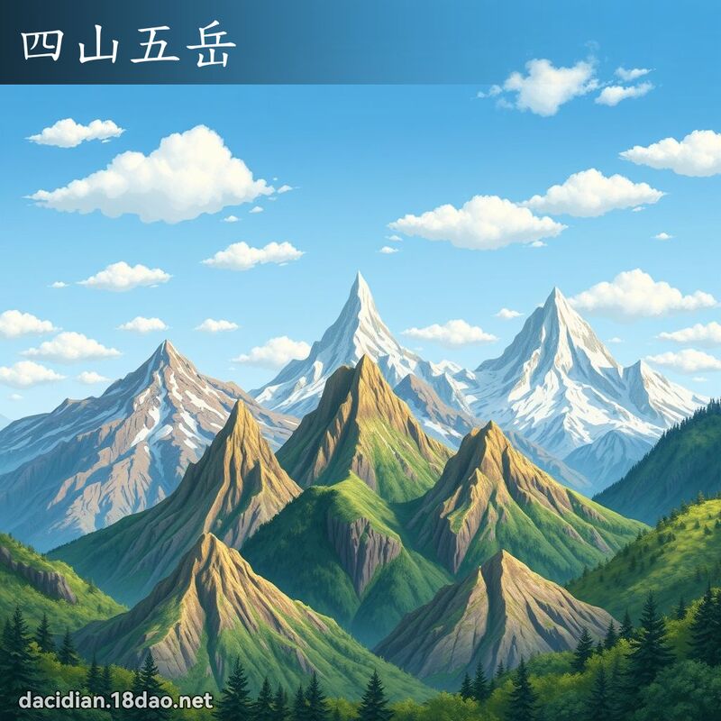 四山五岳 - 国语大辞典配图