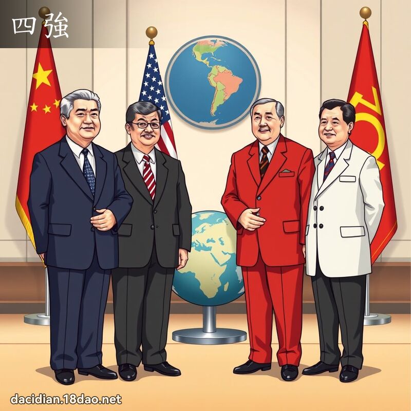 四强 - 国语大辞典配图