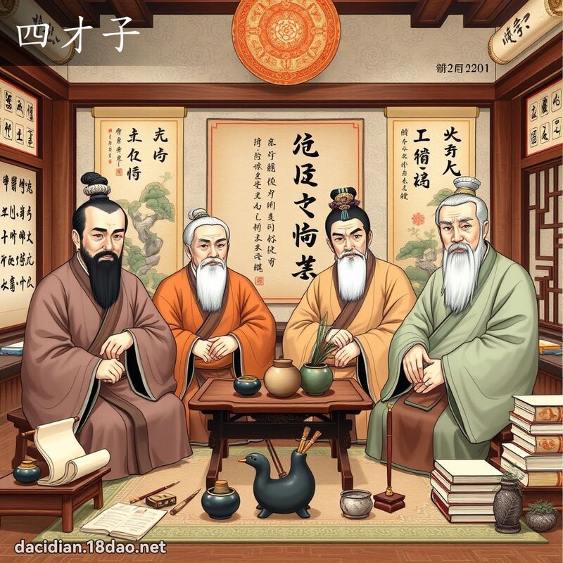 四才子 - 国语大辞典配图