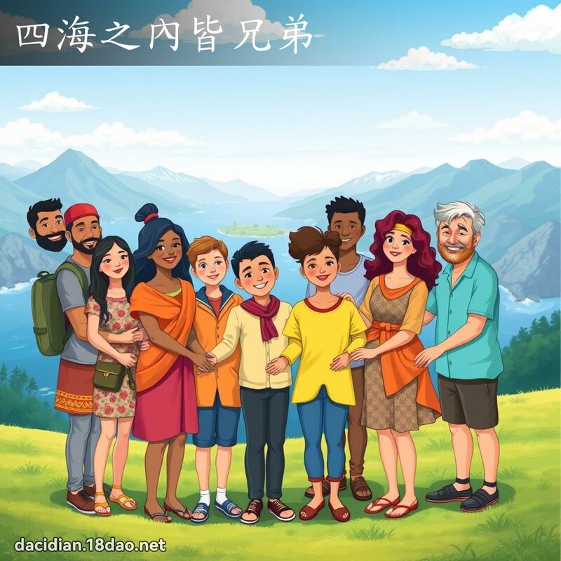 四海之內皆兄弟 - 國語大辭典配圖