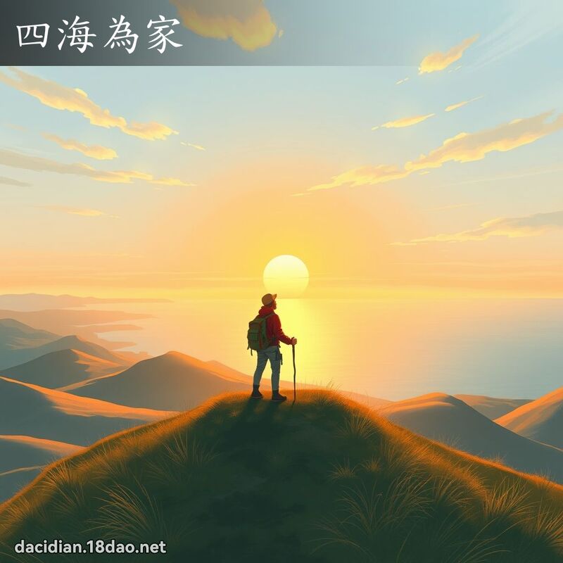 四海为家 - 国语大辞典配图