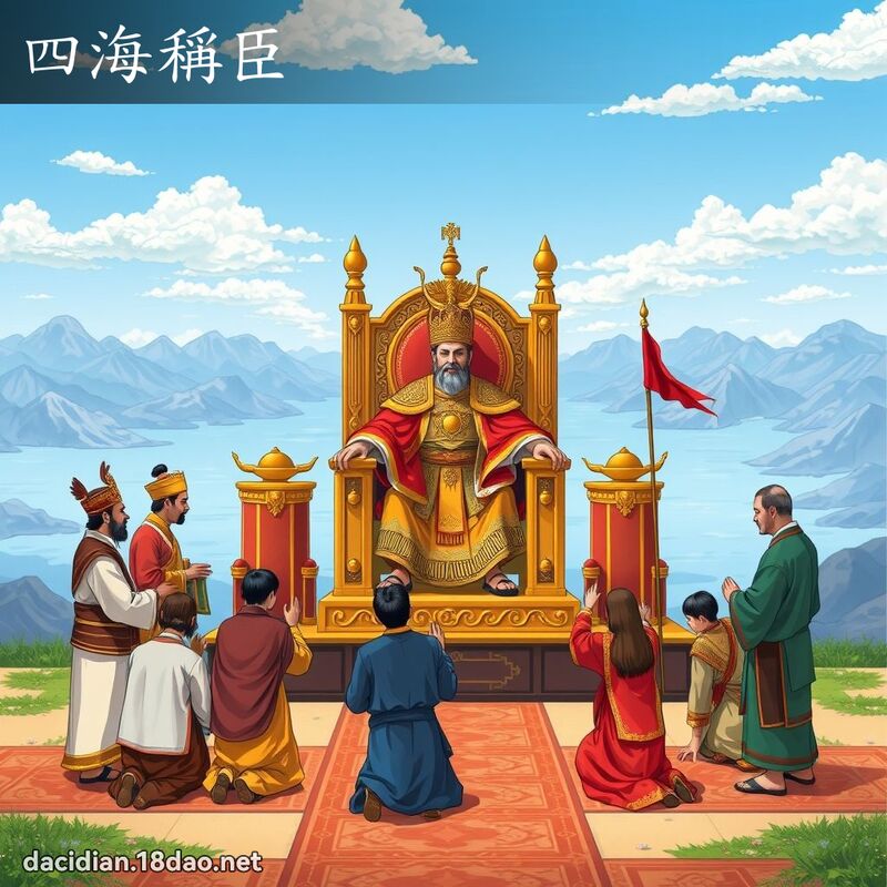 四海称臣 - 国语大辞典配图