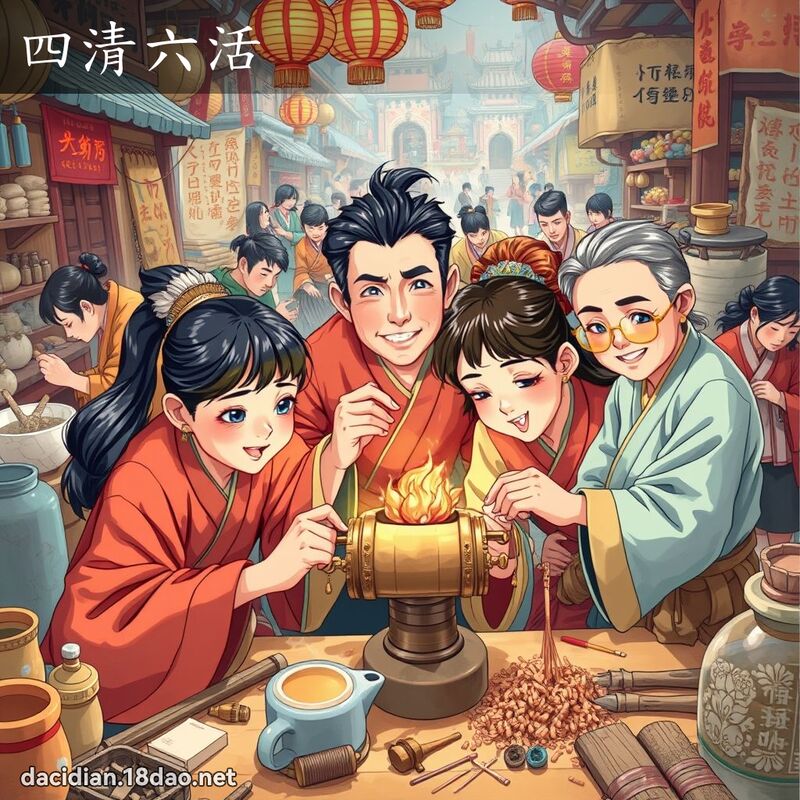 四清六活 - 国语大辞典配图