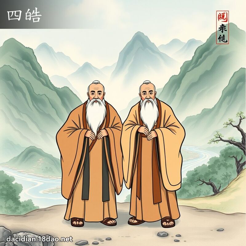 四皓 - 國語大辭典配圖
