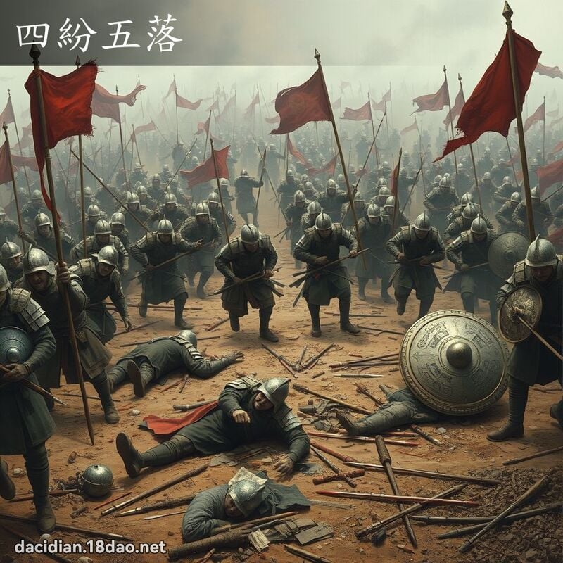 四紛五落 - 國語大辭典配圖