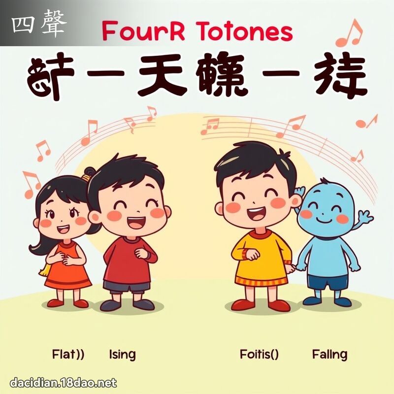 四聲 - 國語大辭典配圖