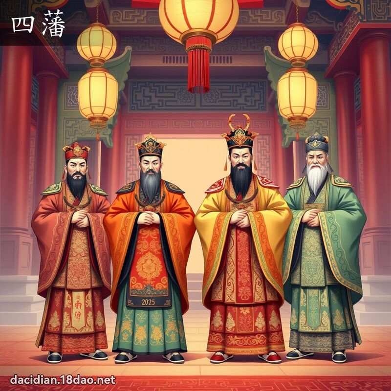 四藩 - 国语大辞典配图