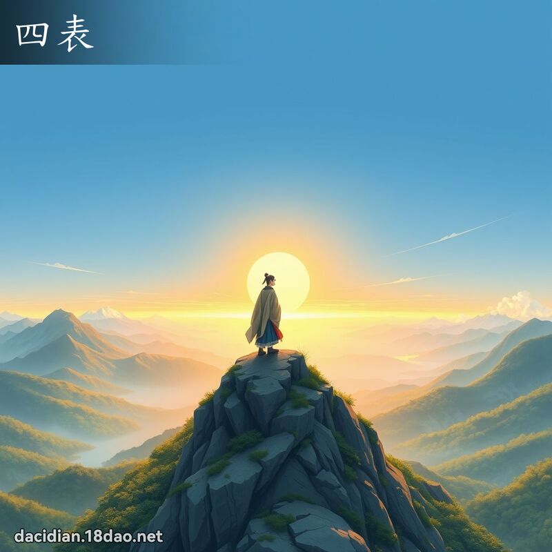 四表 - 国语大辞典配图