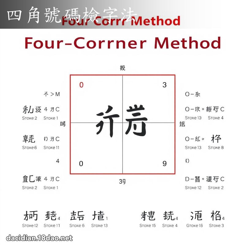 四角号码检字法 - 国语大辞典配图