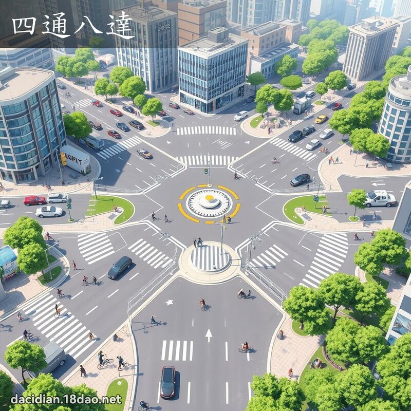 四通八達 - 國語大辭典配圖