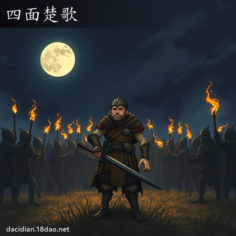 四面楚歌 - 國語大辭典配圖