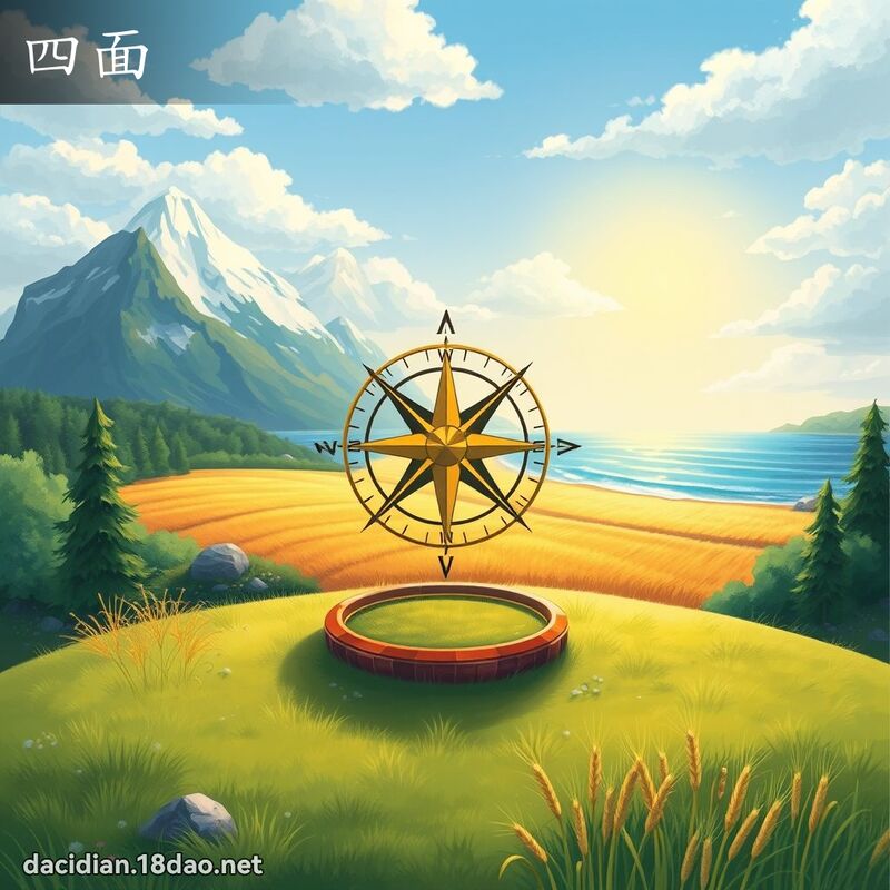 四面 - 國語大辭典配圖
