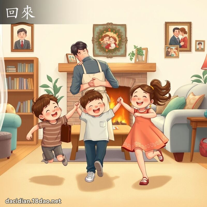 回來 - 國語大辭典配圖