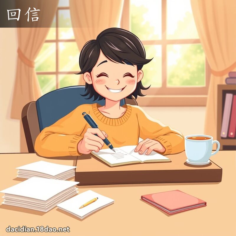 回信 - 國語大辭典配圖