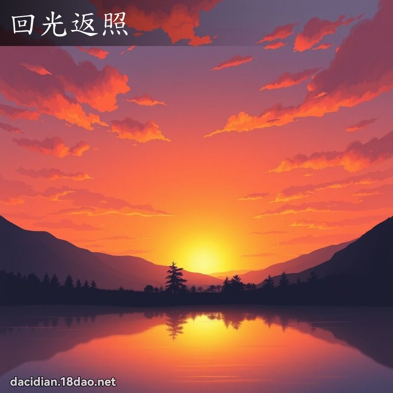 回光返照 - 國語大辭典配圖