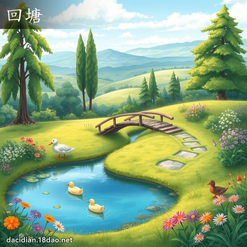 回塘 - 國語大辭典配圖