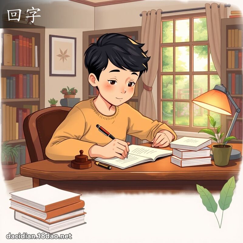 回字 - 國語大辭典配圖