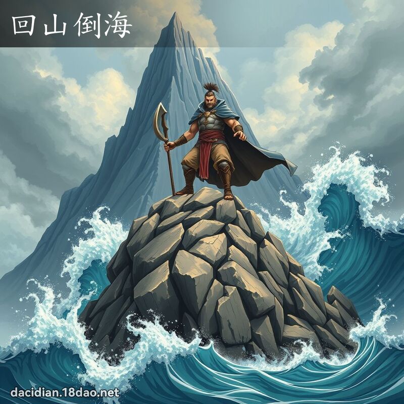 回山倒海 - 国语大辞典配图