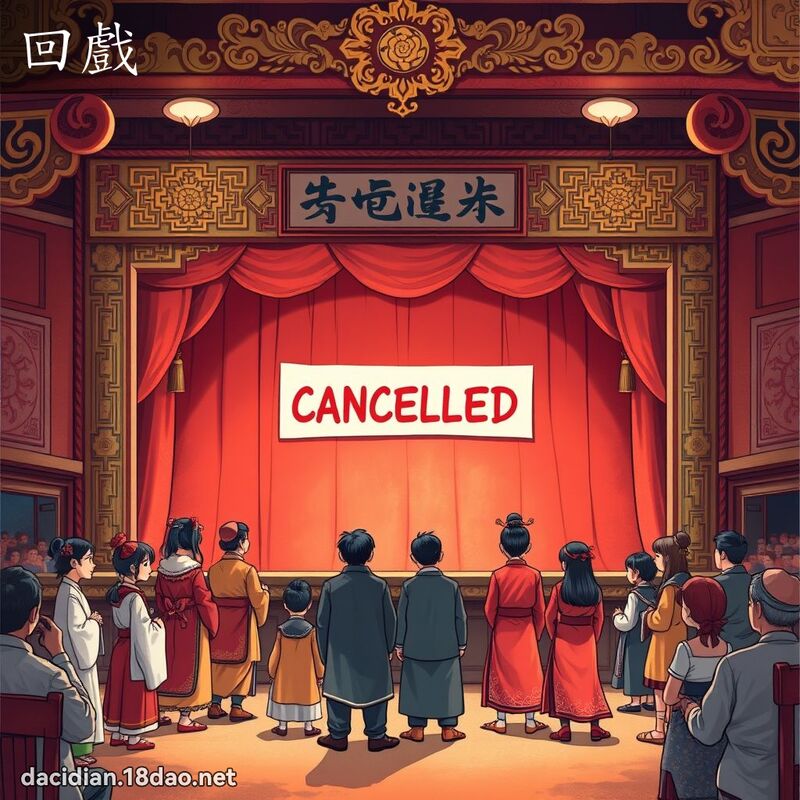 回戲 - 國語大辭典配圖