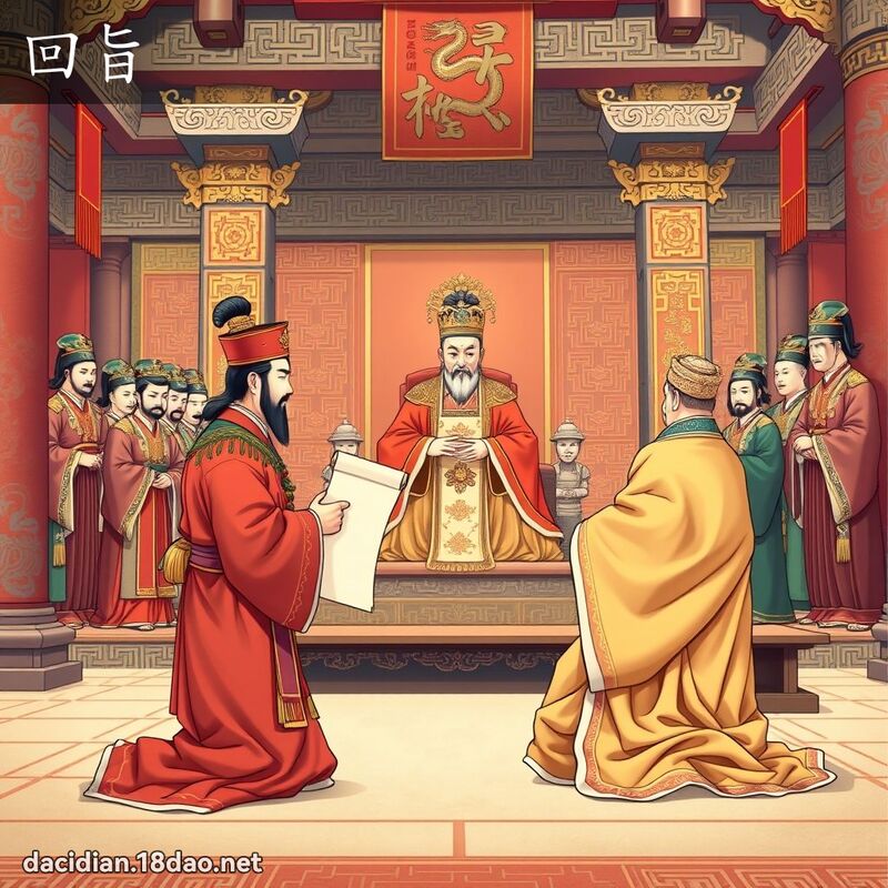 回旨 - 国语大辞典配图