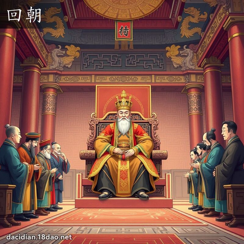回朝 - 国语大辞典配图