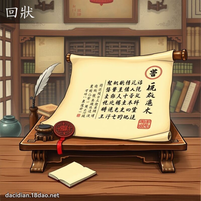 回状 - 国语大辞典配图