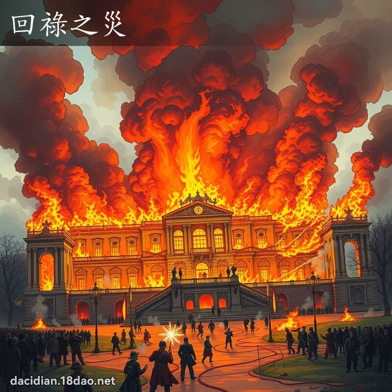 回祿之災 - 國語大辭典配圖
