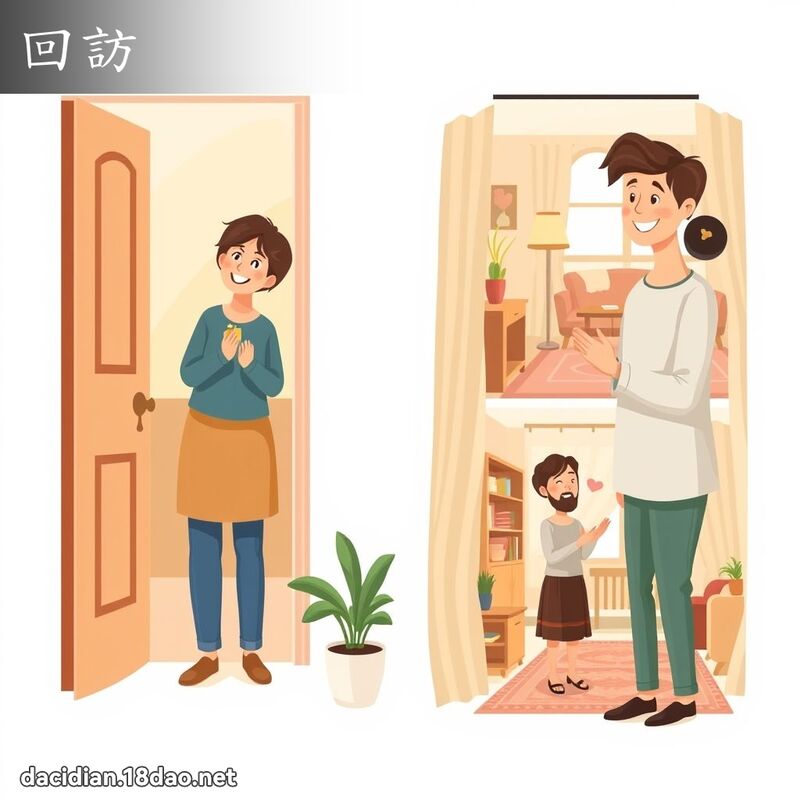 回訪 - 國語大辭典配圖