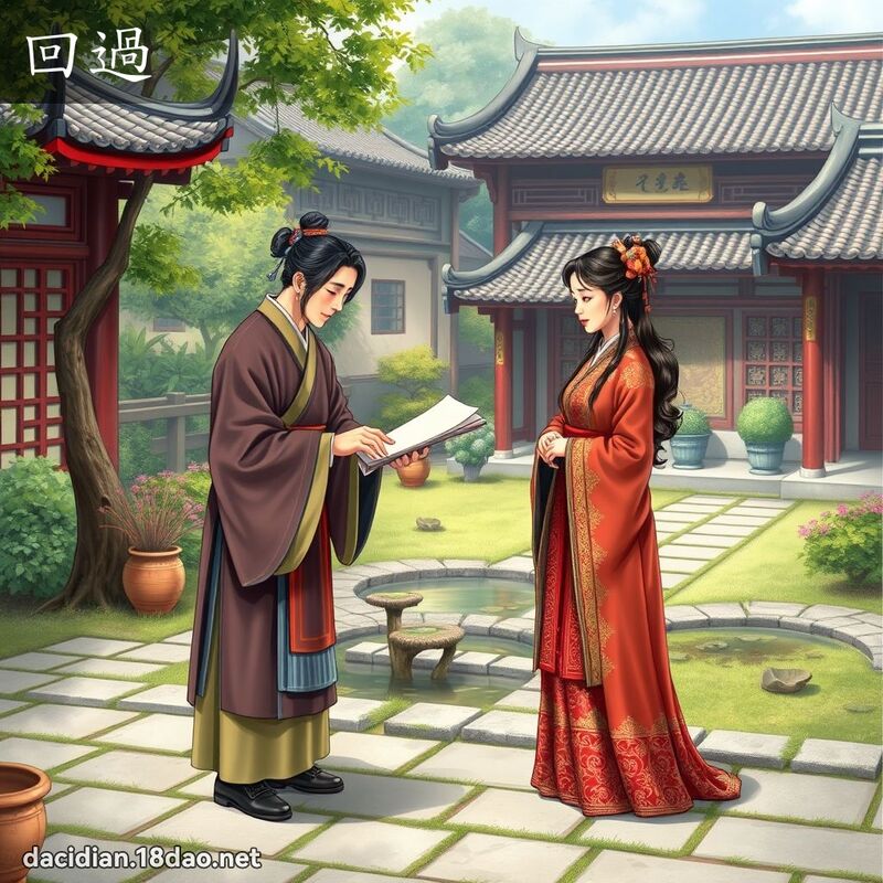 回过 - 国语大辞典配图