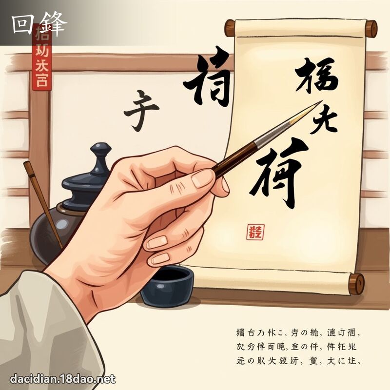 回锋 - 国语大辞典配图