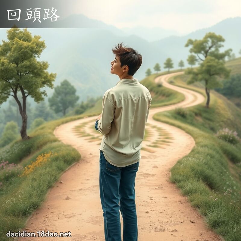 回头路 - 国语大辞典配图