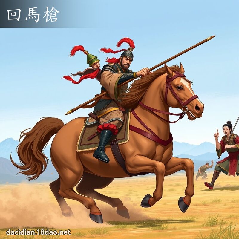 回马枪 - 国语大辞典配图