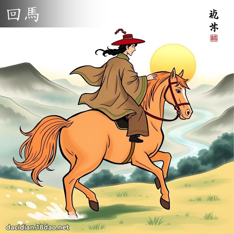 回马 - 国语大辞典配图