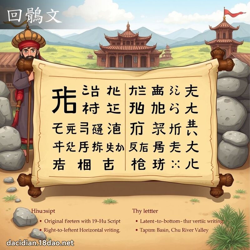 回鶻文 - 国语大辞典配图