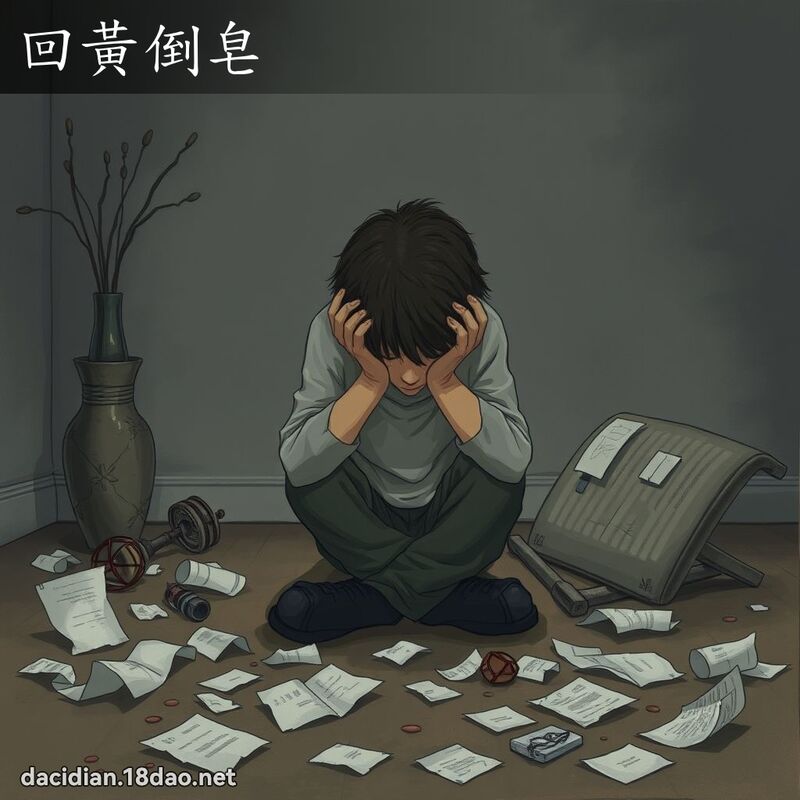 回黄倒皂 - 国语大辞典配图