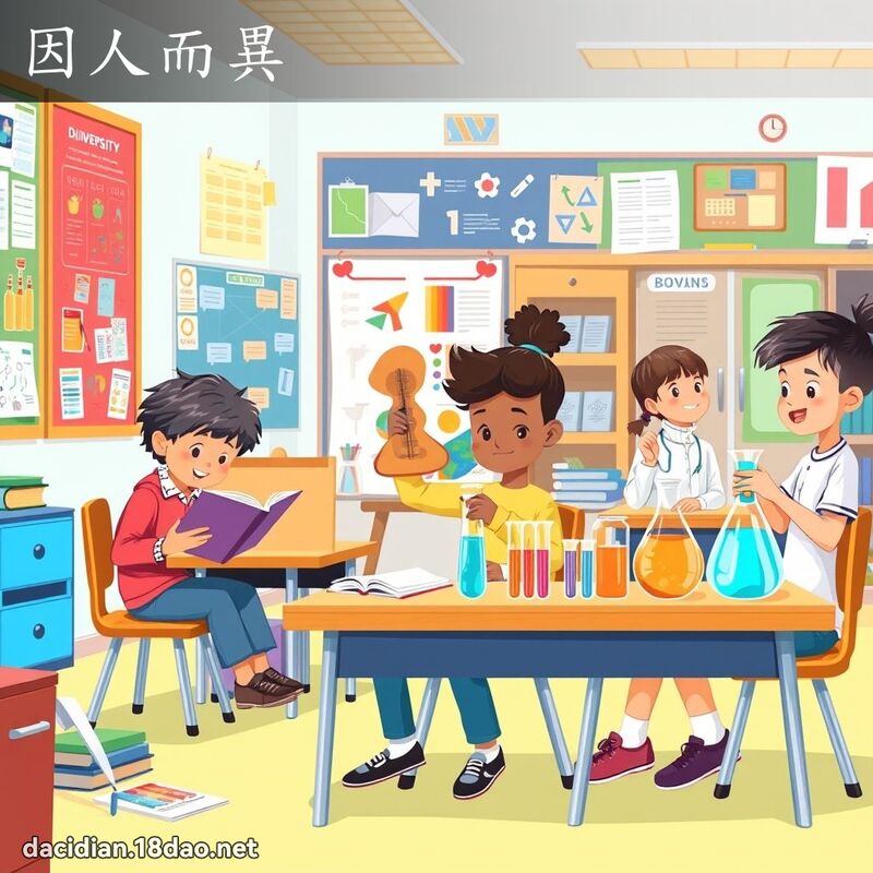 因人而異 - 國語大辭典配圖